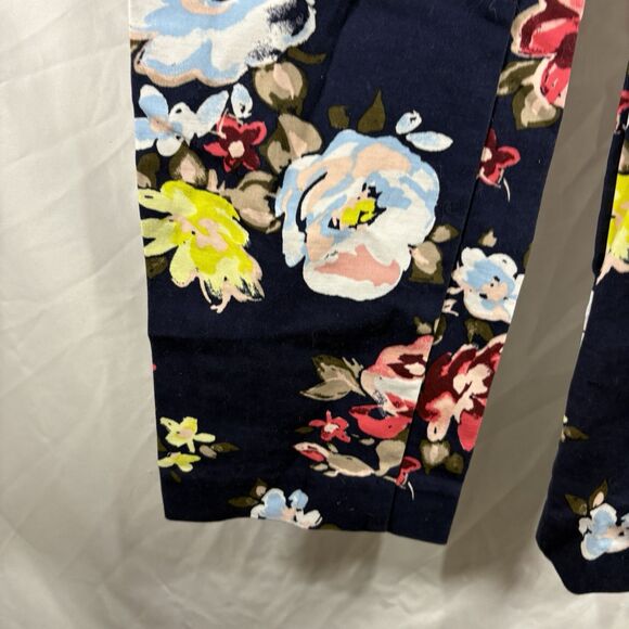 Old Navy Harper Floral Ankle Pants Women's Size 4 Slim Fit Workwear Trousers - Picture 6 of 16